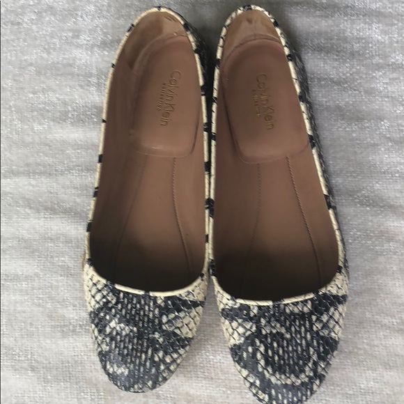 Calvin Klein Collection Python Flats - Picture 2 of 5